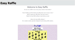 Desktop Screenshot of easy-raffle.co.uk