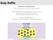 Tablet Screenshot of easy-raffle.co.uk